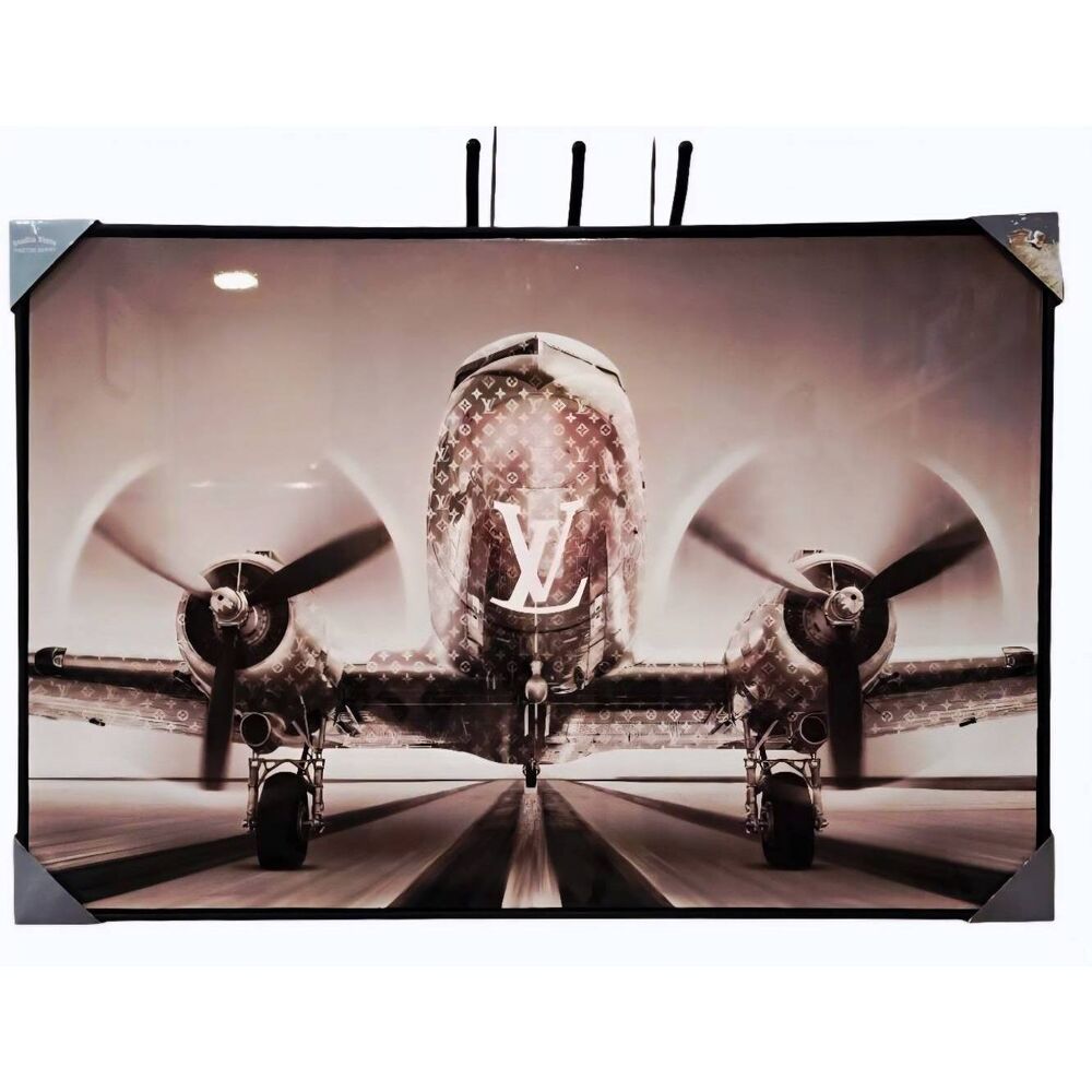 Studio Vista Photography Monochrome Wheels Up Louis Vuitton Framed Wall Decor